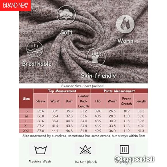 Soft Long Sleeve Pajama Set with Pockets, Joggers, Lounge Wear - Picture 7 of 8